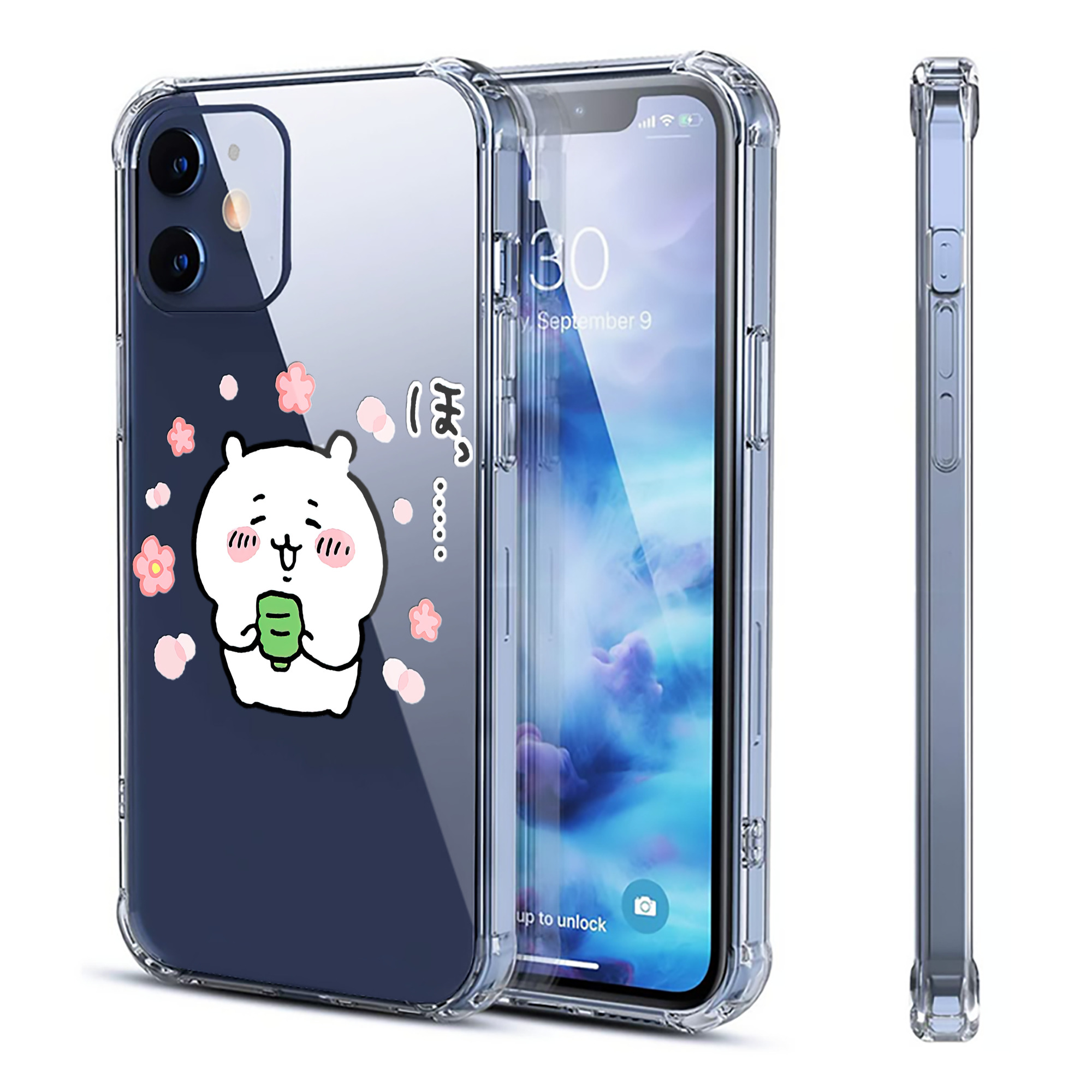 （画像用） ちいかわ ちいかわ Chii-kawa chiikawa 【iPhone 12シリーズ対応】透明スマホケース（クリアソフトケース）